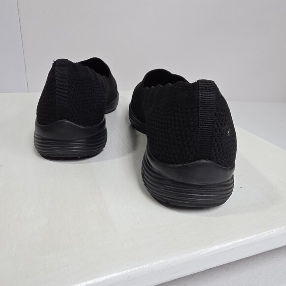 Skechers Classic Fit Shoes Womens Size 7.5 Black Slip On Memory Foam Comfort - Picture 5 of 10